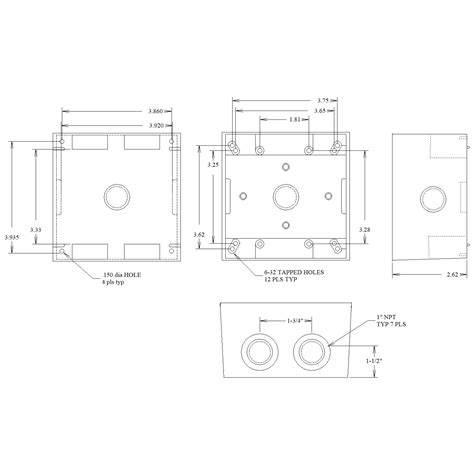 what size is a 1900 electrical box|1 gang outlet box dimensions.